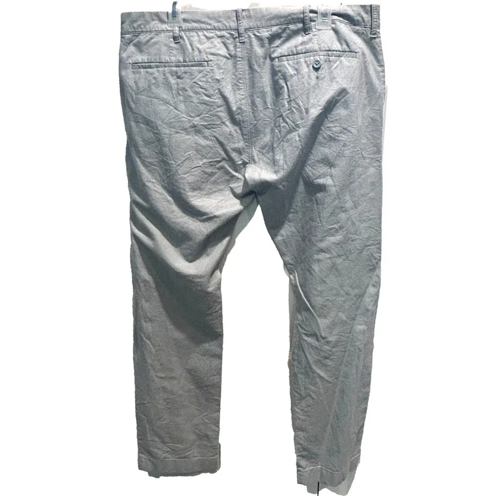 J.Crew The Driggs Chino Pants 36x30 Mens Light Blue Slim Fit Cotton Trousers